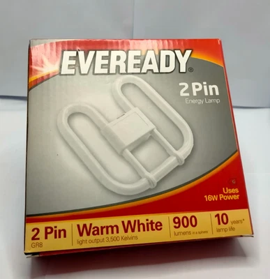 New listingEVEREADY Energy Saving 2 Pin 16W 2D Light Lamp Bulb BFD
