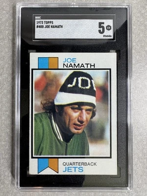 1973 Topps #400 “Broadway Joe” Namath - New York Jets.  *** SGC 5 EX *** - Image 1 of 2
