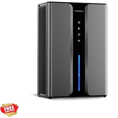 Multi-Functional Safe Dehumidifier with Auto Shutoff & Colorful Lights - 34 Pint - Image 1 of 4