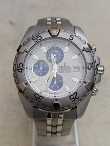 Men's Festina Chrono Bike Wrist Watch In Full Working Order And Keeping Time - Picture 1 of 21