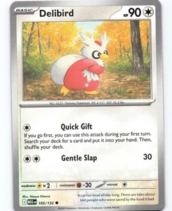 Delibird - Common ME01: Mega Evolution 105/132 NM Pokemon - Picture 1 of 2