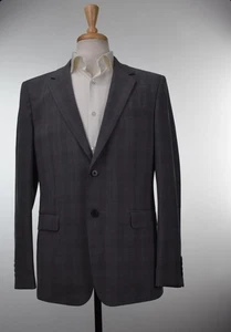 Theory Mens Chambers Plaid Wool Slim Blazer Jacket 44 R NEW $595 - Picture 1 of 10