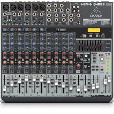Behringer Xenyx QX1832USB Mixer with USB and EffectsFrom Japan - Image 1 of 4