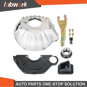 Labwork 11" Bell Housing Kit &  Clutch Fork & Throwout Bearing & Cover For Chevy - Picture 1 of 10