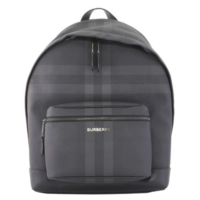 Mochila Burberry a cuadros carbón y cuero 8054663 Foto 1 de 4