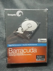 Seagate Barracuda 500GB Sata 7200 RPM - 16mb Cache ST3500641AS-RK Sealed in Box - Picture 1 of 2