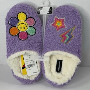 Girls' Joe Boxer Plush Clog Slippers - Purple XL 4/5 - Picture 1 of 10