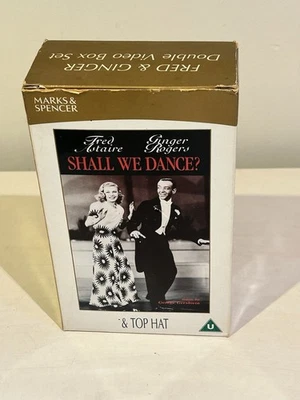 Fred and Ginger VHS 2xVideo Box Set M&S Top Hat/Shall we Dance 2001 GC - Image 1 of 4