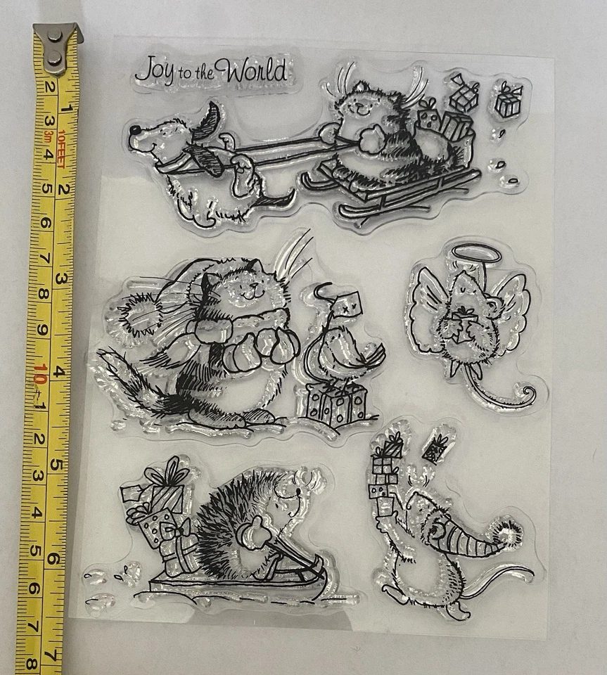 Набор черных зажимных марок пенни «Рождественская радость»  - Изображение 1 из 1