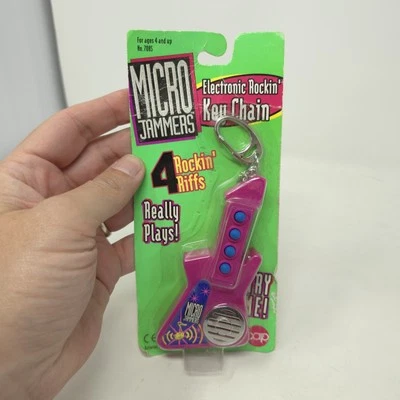 Vintage Micro Jammers Guitar Keychain Nwe In Package, Needs Battery - Image 1 of 4