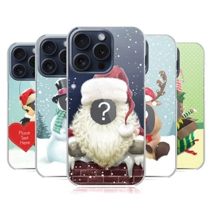 CUSTOM CUSTOMISED PERSONALISED CHRISTMAS HARD BACK CASE FOR APPLE iPHONE PHONES - Picture 1 of 14