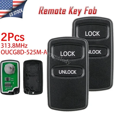 2 peças chaveiro remoto 2B para Mitsubishi Outlander Lancer Eclipse Sport OUCG8D525MA - Imagem 1 de 4