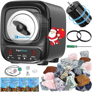 K2 Elite Professional Rock Tumbler Kit, Ultra Quiet & Cutting Edge Brushless ... - Picture 1 of 7