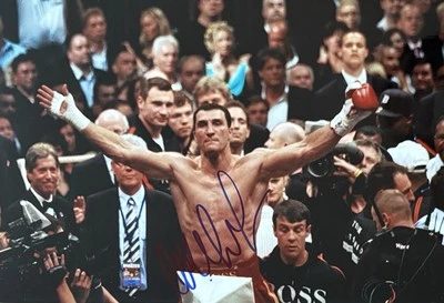 Wladimir Klitschko signiert Box Olympia Foto Unterschrift Autogramm signed (40) - Bild 1 von 3