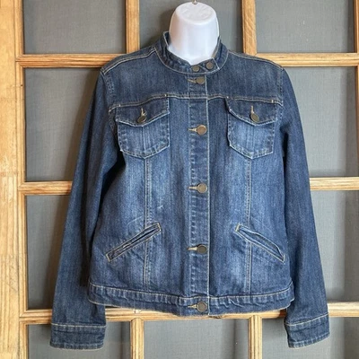 Chaqueta vaquera Route 66 Original Clothing Co. para mujer grande azul con botones Foto 1 de 4