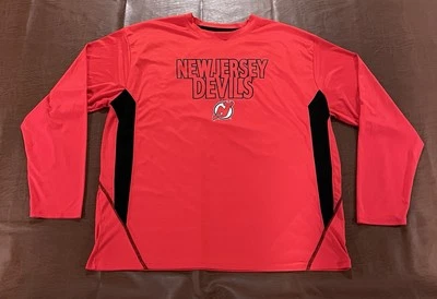 Camisa de rendimiento manga larga NHL New Jersey Devils - talla 2XL Foto 1 de 4