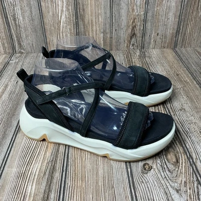 Sandalias deportivas Ecco para mujer negras gruesas con correa al tobillo talla 40 EE. UU. 9 9,5 cómodas Foto 1 de 4