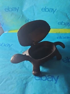 Hierro Fundido Único Tema Naturaleza Jardín Decoración Tortuga Llave Ocultador Piedra 6x3,5x2 - Imagen 1 de 9