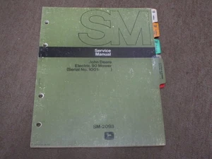 John Deere 90 electric tractor service & repair manual - Picture 1 of 2