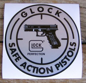 NEW! GLOCK Firearms Safe Action Pistols Decal 3 3/4 In  SAME DAY SHIPPING!! - Picture 1 of 1