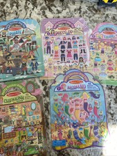 5 Sets Melissa & Doug Puffy Sticker Activity Dress-Up Model New Sealed