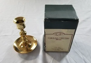 Carolina Candelabro Latón Candelabro Cónico 5"H X 3 1/4"D 100% Latón - Imagen 1 de 5
