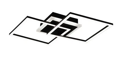 Reality Leuchten Venida LED-Deckenleuchte Metall schwarz 3-Stufen Dimmer - Bild 1 von 2