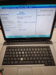 Toshiba Satellite Pro L300D-21U Amd Sempron SI-40 2GHz Untested For Parts - Picture 1 of 17