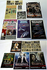 BATTLESTAR GALACTICA Ad Collection ~ Lot of 15 Ads ~ television show, toys, etc.