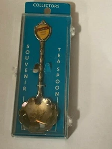 Vintage Souvenir Teelöffel Silber Teller Bandons Cheddar Käse Oregon USA KOSTENLOSER VERSAND - Bild 1 von 5