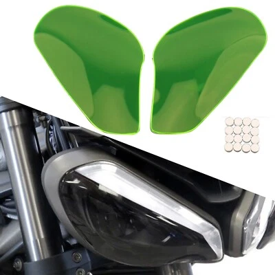 Cubierta de lente protectora de faros 2 piezas para Triumph Street Triple 765 RS 2020-2022 verde Foto 1 de 4