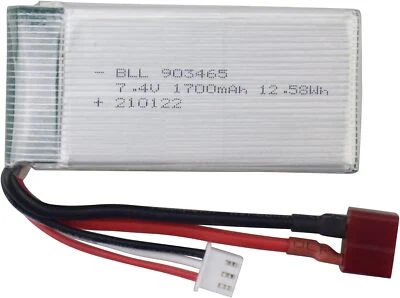 Batteria LiPo 7.4V 1700mAh per auto RC - Sicuro, durevole Alte prestazioni - Immagine 1 di 4