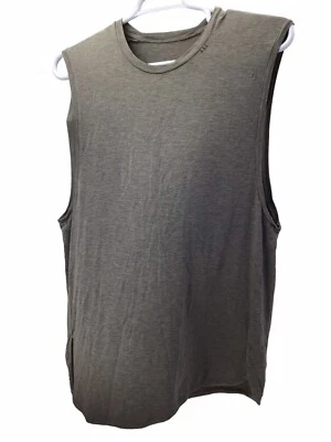 Camisa Lululemon Para Hombre Sin Mangas Muscular Tanque Athleisure Talla XL Verde Gris Foto 1 de 4