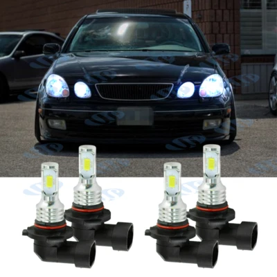 Para 98-05 LEXUS GS 300 400 430 4X Faro LED Delantero Hi&Lo Beam 6000K Bombillas Foto 1 de 4