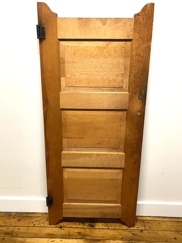 Vintage Wood Saloon Style Door 60"H, Spring Hinges, Pantry, Kitchen, Camp, Cabin Cover