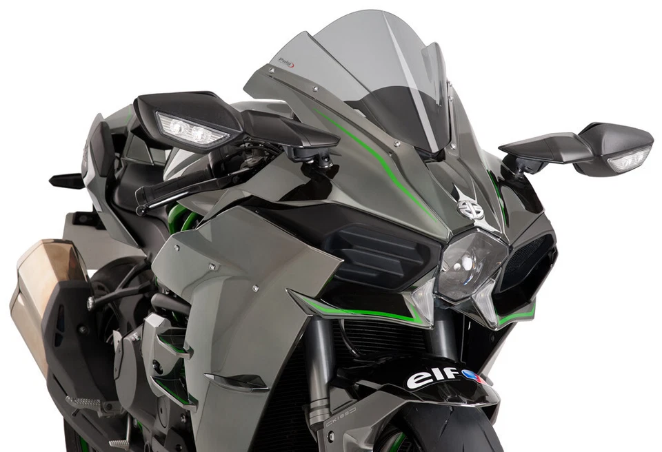 15-'21 para Kawasaki Ninja H2-R PUIG Parabrisas Racing Smoke Foto 1 de 1