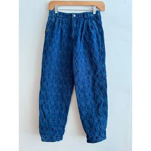 Jinglers Vintage Jeans fleece lined textured denim 80s early 90s Kids 134 / 9y - Picture 1 of 13