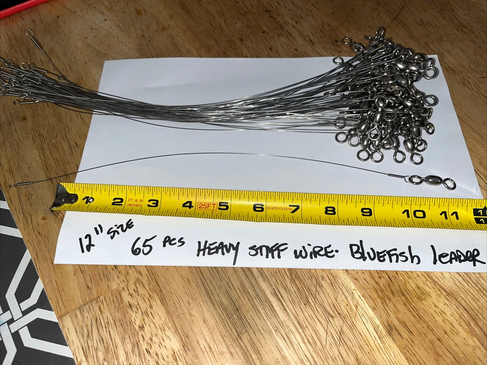 Leader pesado rígido para Bluefish 12” de largo 65 piezas Foto 1 de 1