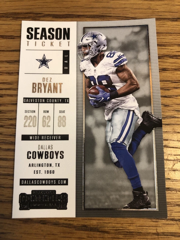 Dez Bryant 2017 Panini Contenders Cowboys #78  *5516* - Image 1 of 1