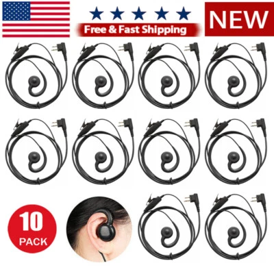 10 piezas auricular giratorio con micrófono PTT para Motorola CP200 CLS1110 CLS1410 CLS PR400 Foto 1 de 4
