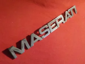 MASERATI Used Original Trunk Lid MASERATI Block Letter BADGE Bomisa Brand - Picture 1 of 11