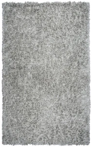 Rizzy Rugs Gray Single-Color Plush Atonal Shag/Flokati Area Rug Solid UR341A - Picture 1 of 7