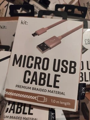 Комплект Micro USB для телефона Samsung Android синхронизации данных длинный кабель зарядного устройства 1 М  - Изображение 1 из 4