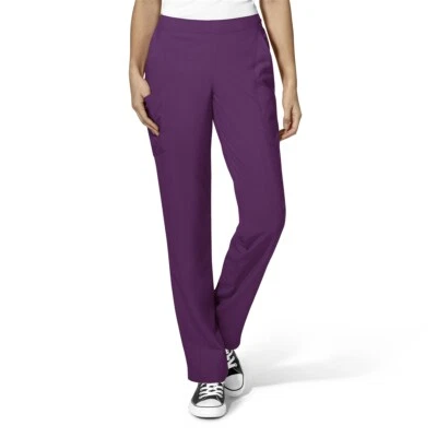 Pantalón Médico WonderWink W123 Para Mujer Frente Plano Doble Carga 5155 NUEVO CON ETIQUETAS NUEVO Foto 1 de 2