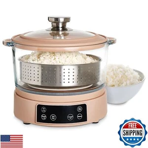COOK WITH COLOR 8-Cup Multifunctional Smart Glass Rice Cooker, with Auto-Lift - Picture 1 of 4