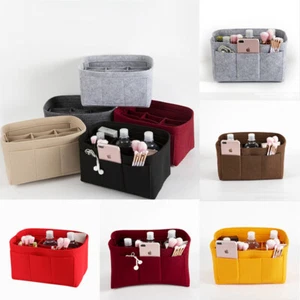 Organizer Handbag Felt Travel Organiser Pouch Womens Bag Insert Insert Purse - Picture 1 of 21
