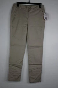 Girls' Wonder Nation Girls School Uniform Skinny Pants Beige 14 - Picture 1 of 4