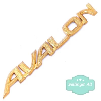 Placa de identificación emblema maletero trasero dorado Toyota Avalon 95-98 placa OEM tapa 96 97 escritura Foto 1 de 2