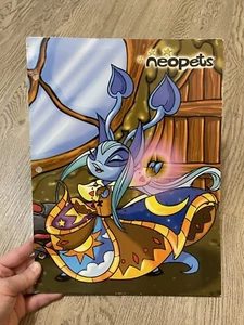 Neopets 3 Ring Binder Folder Blue Aisha Jerdana - Picture 1 of 2