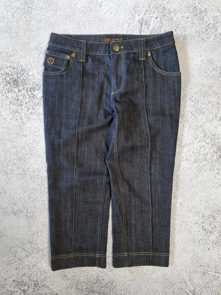 Pantalones capri vaqueros vintage Louis Vuitton, talla 36 Foto 1 de 4